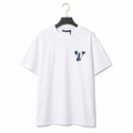 Louis Vuitton Patch Streetwear Style White Short-sleeve T-shirt