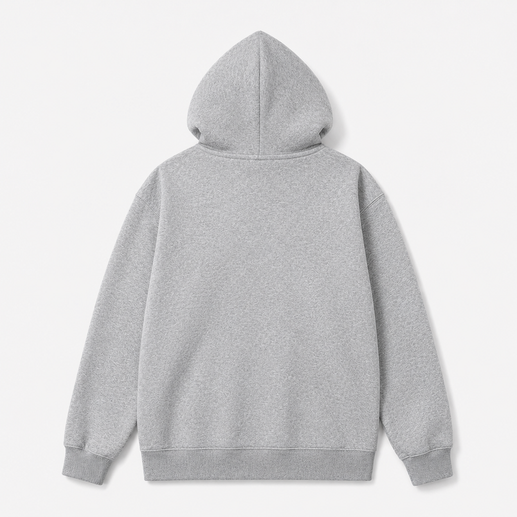 Stussy co-branded grey hoodie
