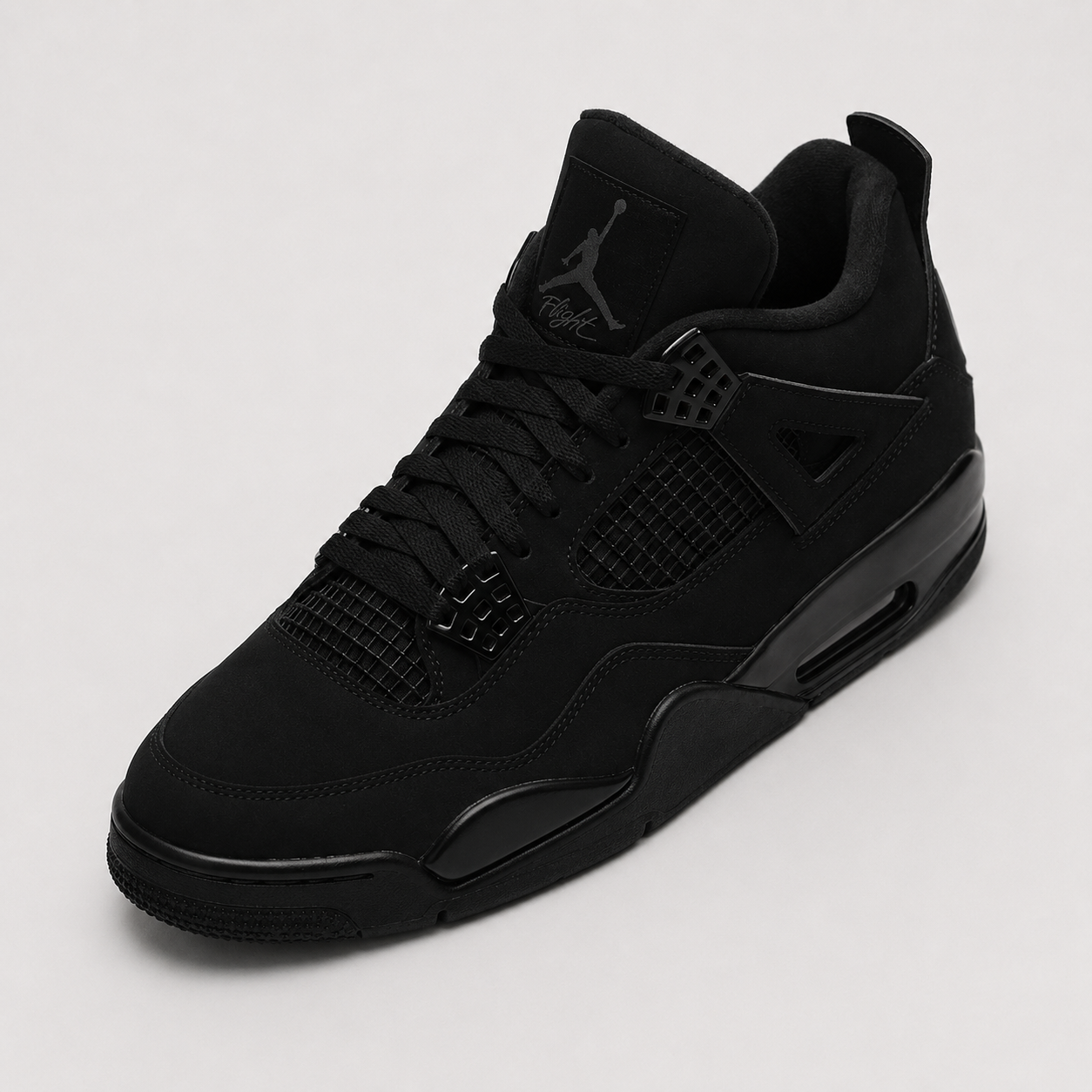 Simple-style black shoes of Jordan 4