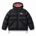Stussy trendy and cool black down jacket