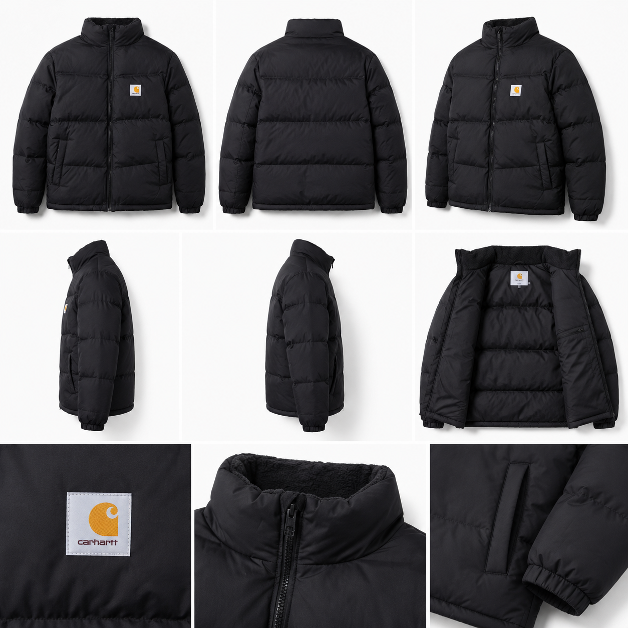 Carhartt warm black down jacket
