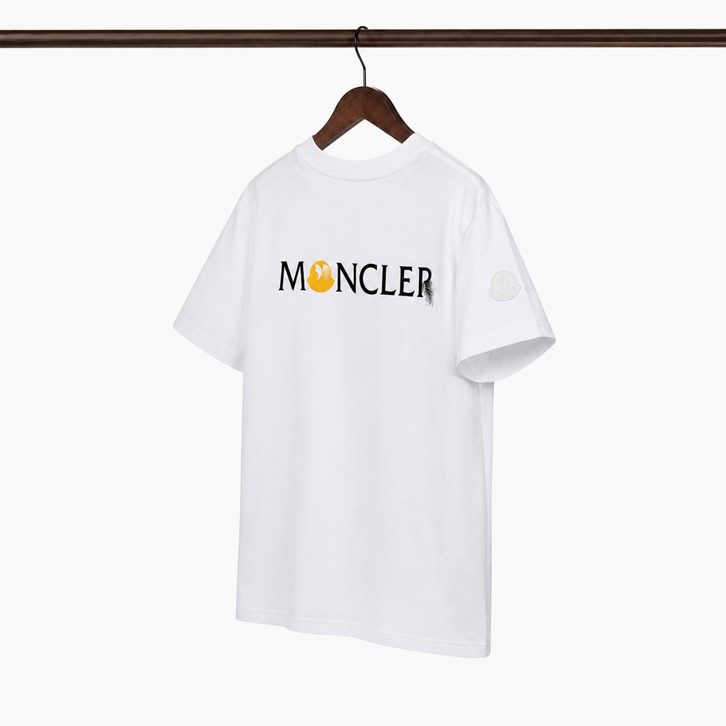 Moncler Printed Casual White Short-sleeve T-shirt