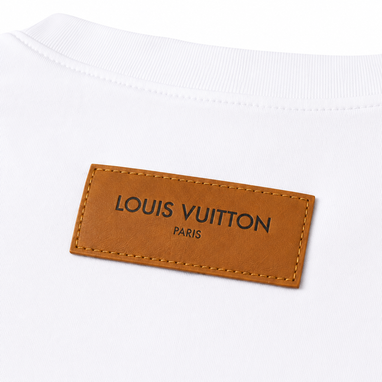 Louis Vuitton Patch Streetwear Style White Short-sleeve T-shirt