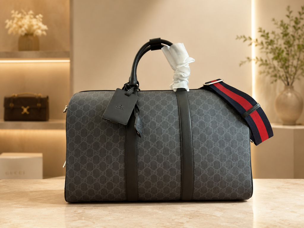 Gucci GG duffle bag Gray Rounded Travel Top