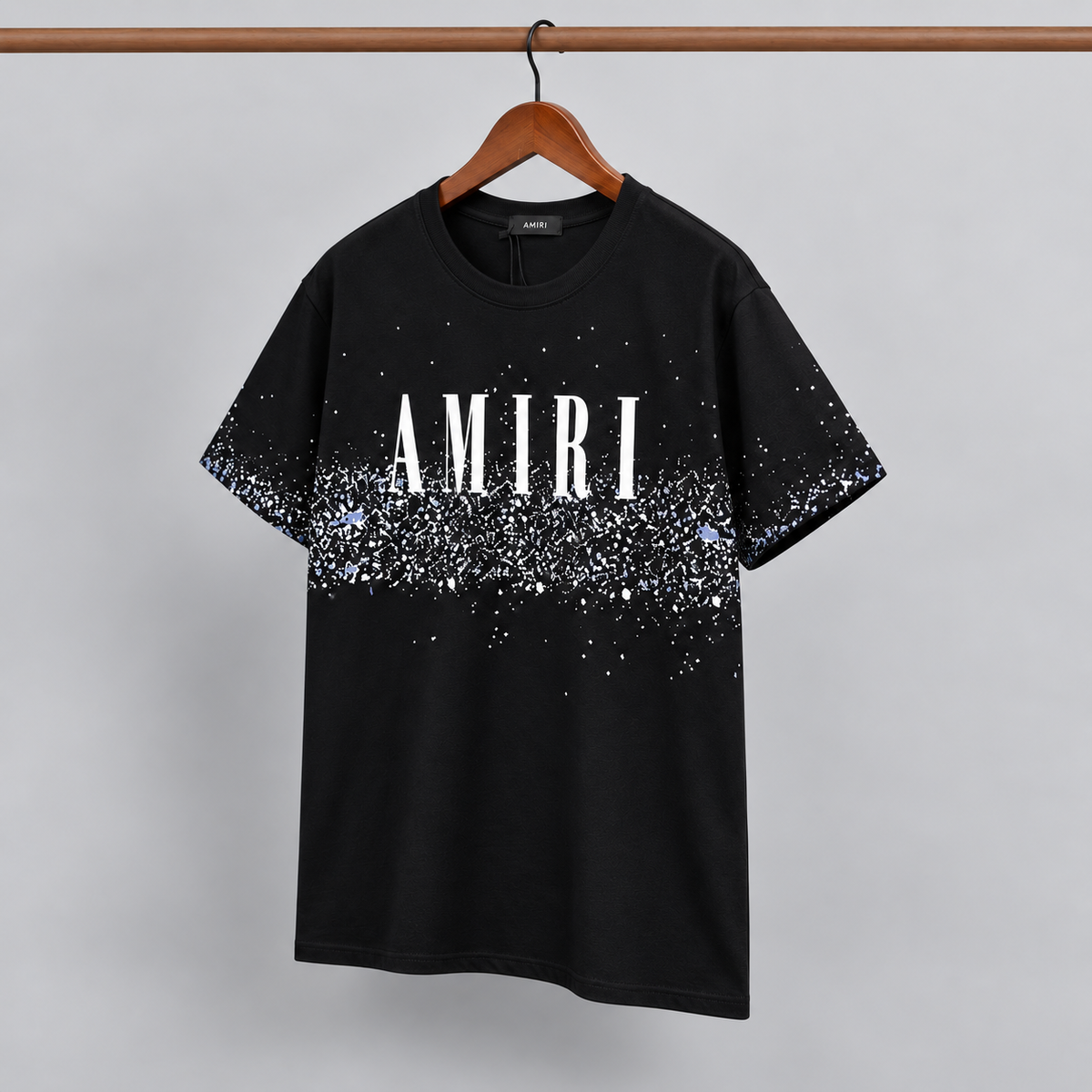 Amiri Monogram Graphic T-shirt White Blue Amiri for Layered Styling