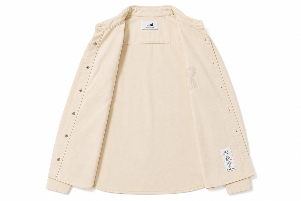 AMI Love Simple Style White Shirt