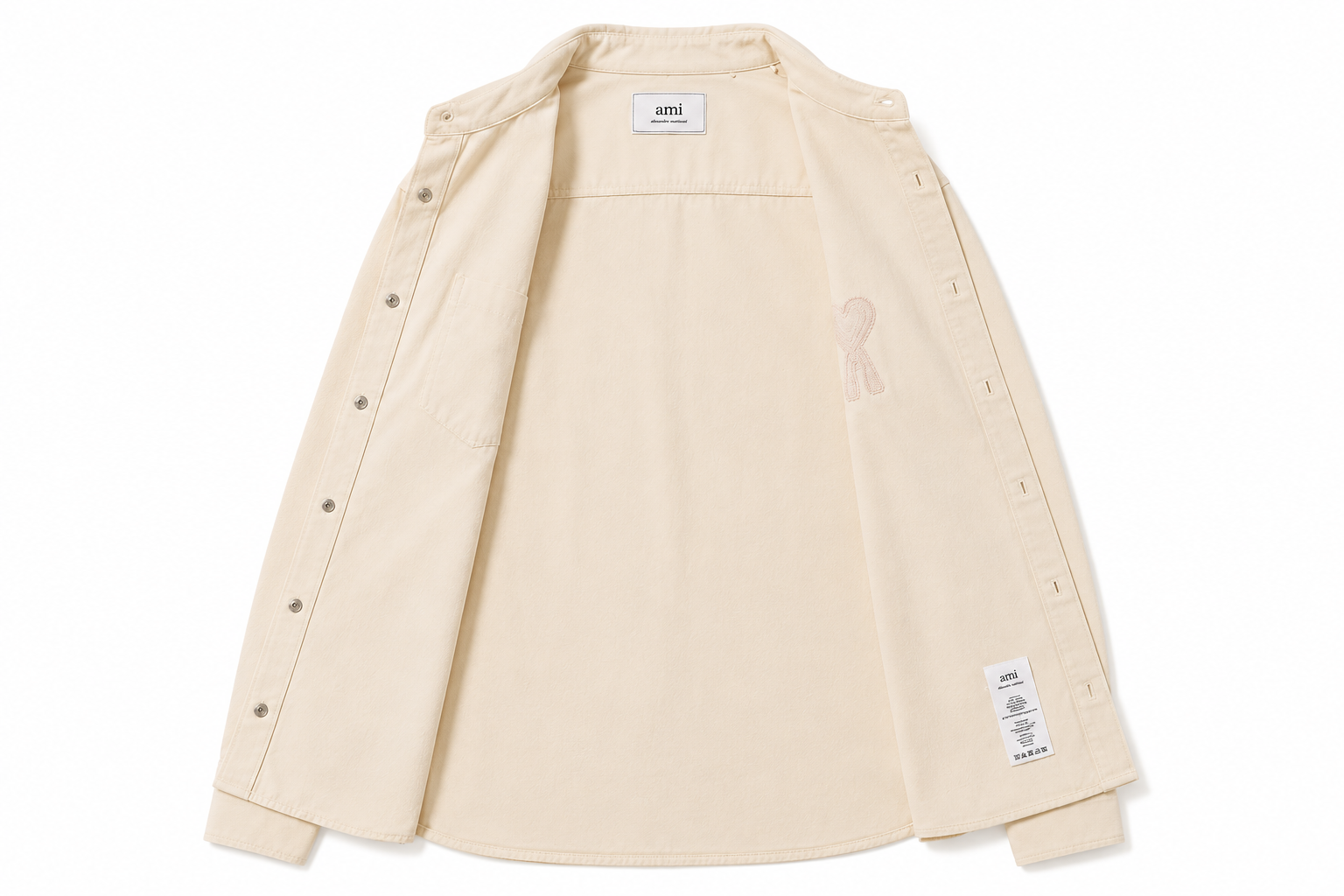 AMI Love Simple Style White Shirt