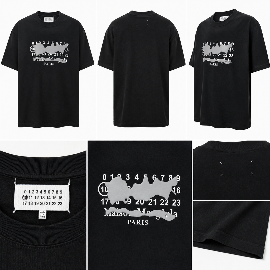 Maison Margiela Digital High Street Black T-shirt