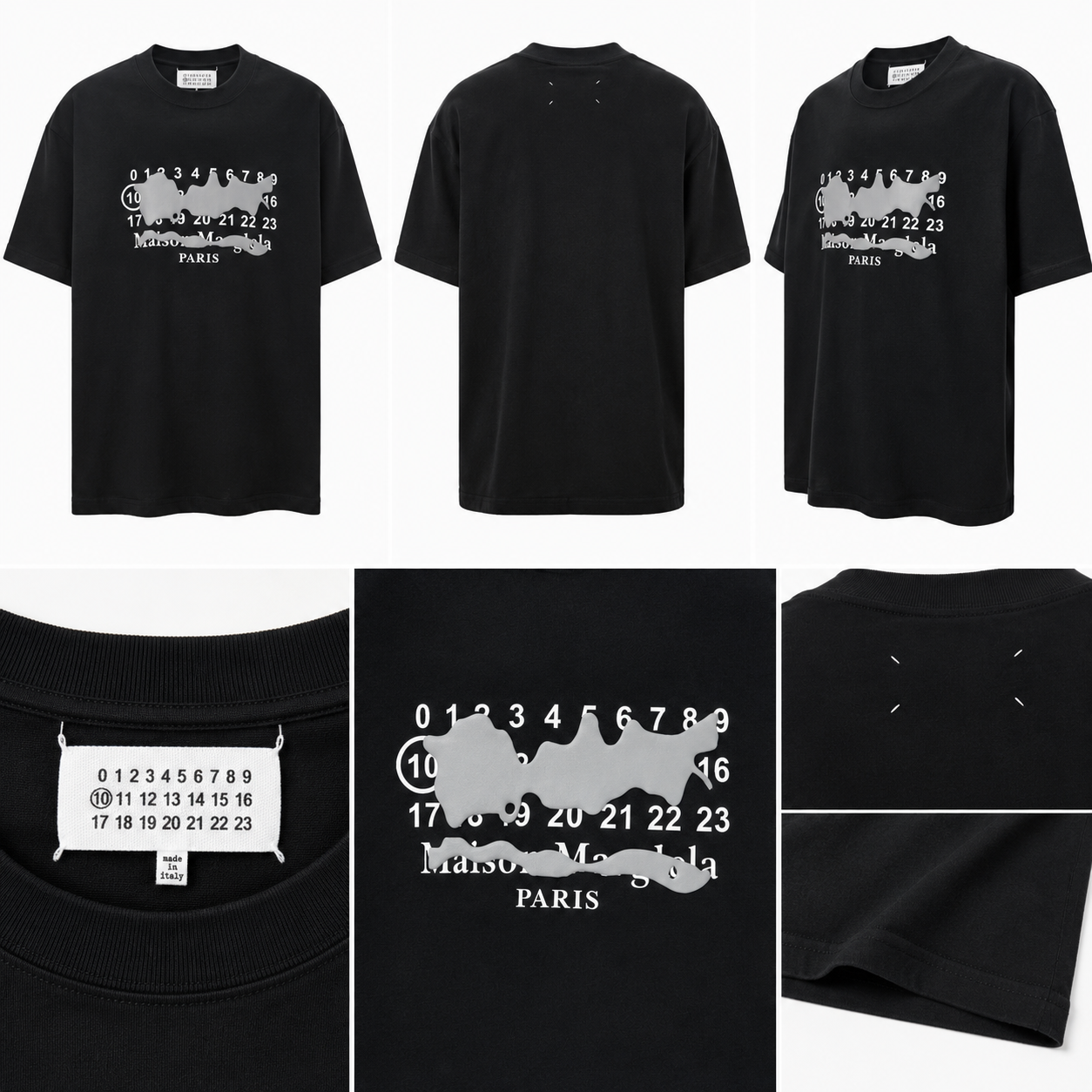 Maison Margiela Digital High Street Black T-shirt