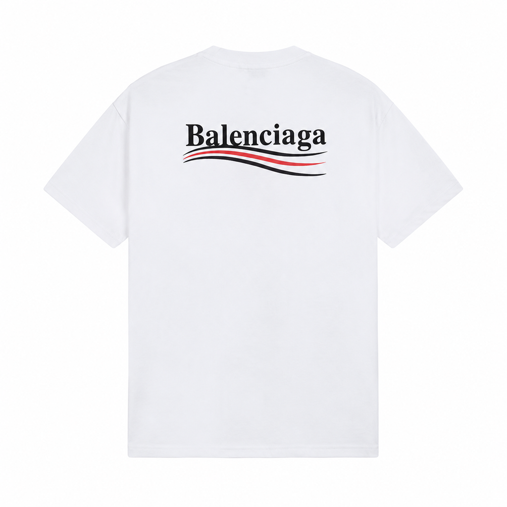 Balenciaga minimalist style white T-shirt