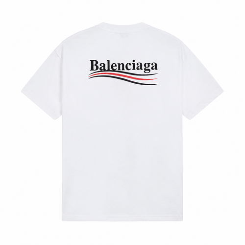 Balenciaga minimalist style white T-shirt