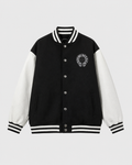 Chrome Hearts Cross Black and White Baseball Jacket