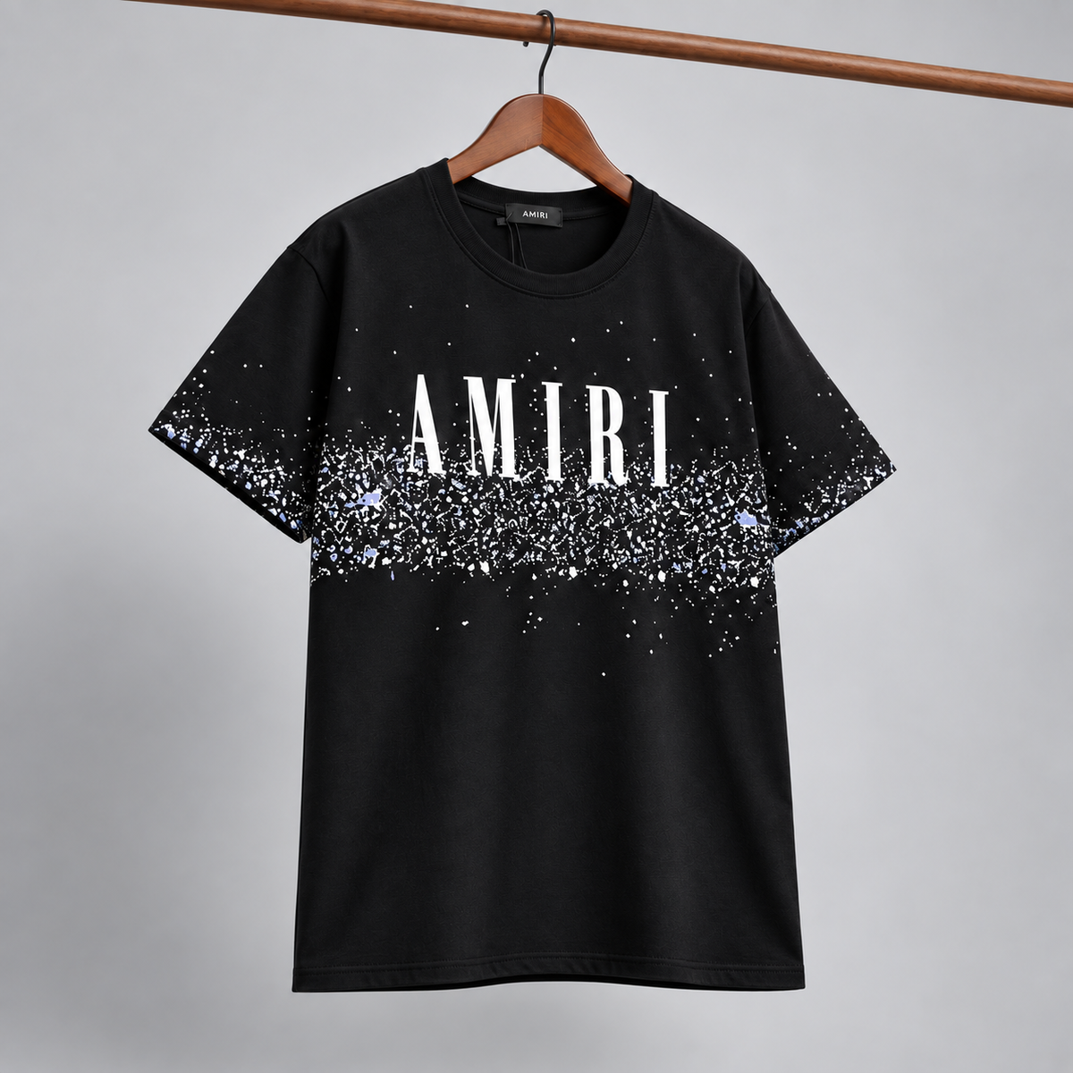 Amiri Monogram Graphic T-shirt White Blue Amiri for Layered Styling