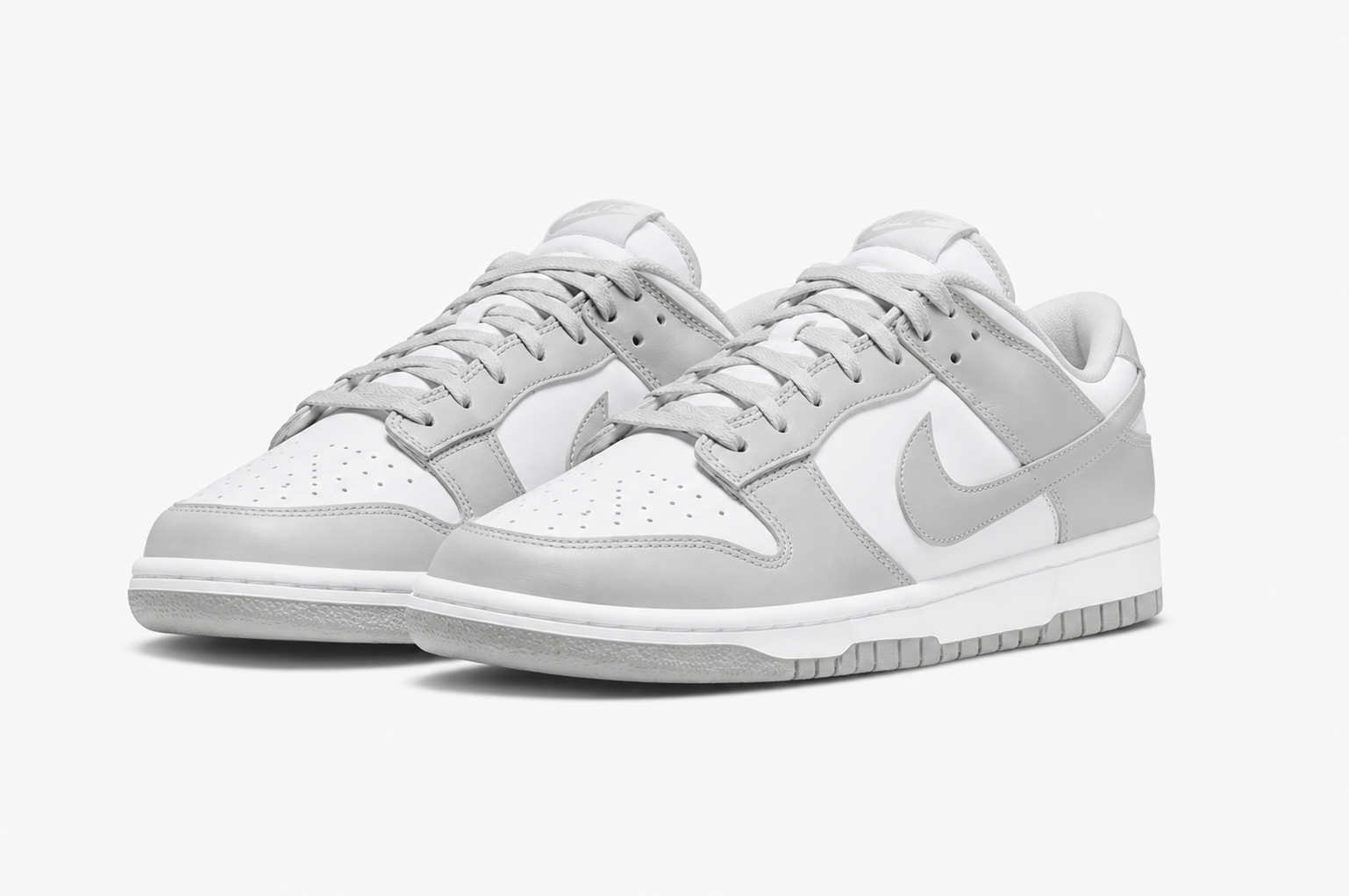 Nike Dunk simple style gray and white shoes