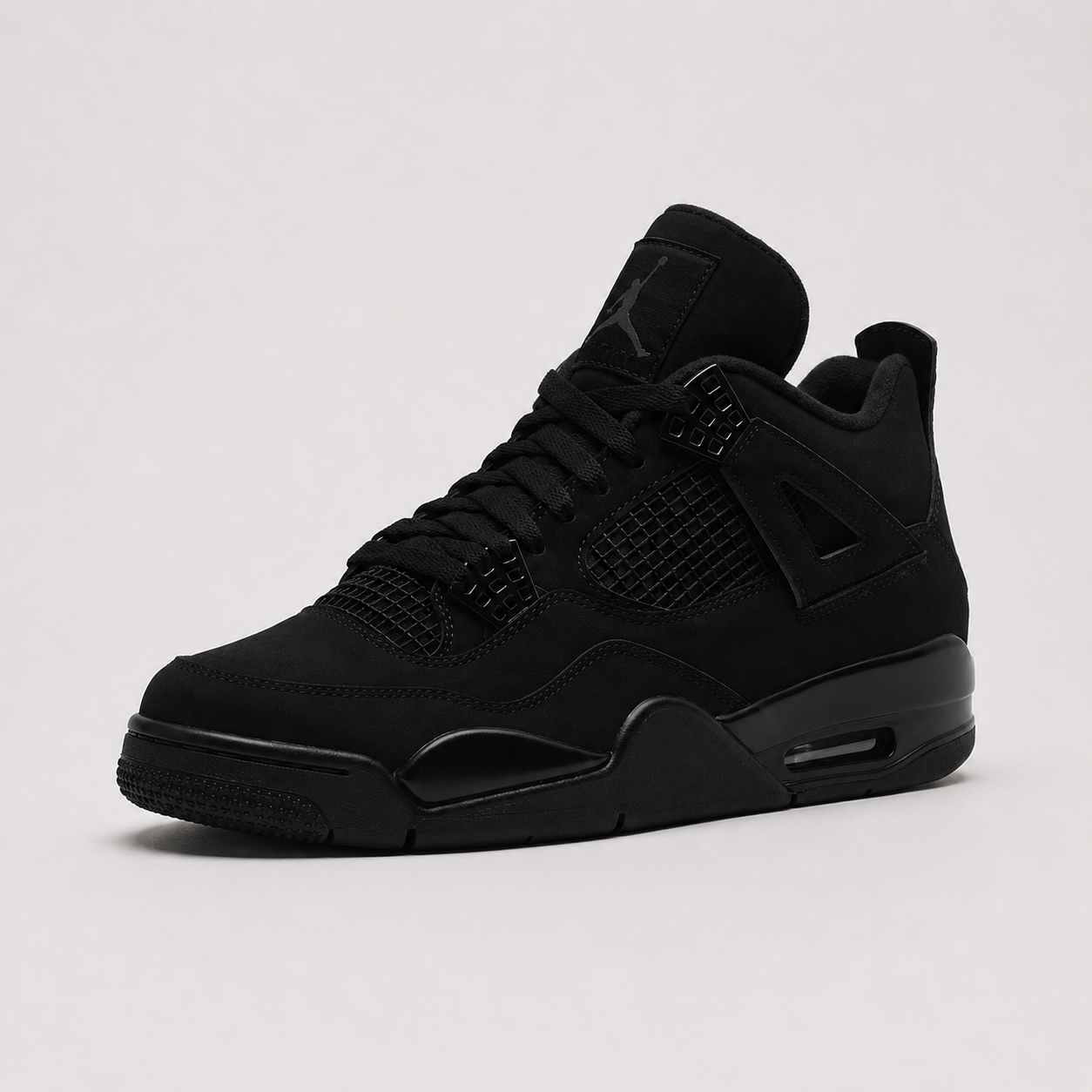 Simple-style black shoes of Jordan 4