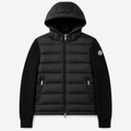 Moncler black stylish down jacket