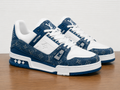 Classic blue and white sneakers of Louis Vuitton