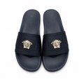 Versace Medusa Luxury Style Black Slide Sandals
