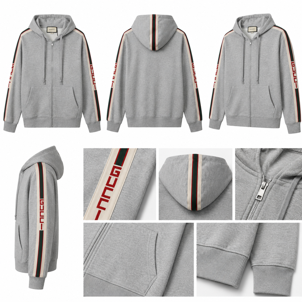 Gucci Stripe Grey Hoodie