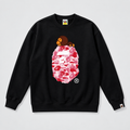 Bape Ape Head Camouflage Style Black Sweatshirt