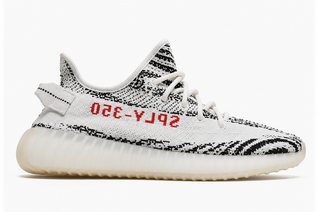 Yeezy 350 Black and White Fashion Running Shoes