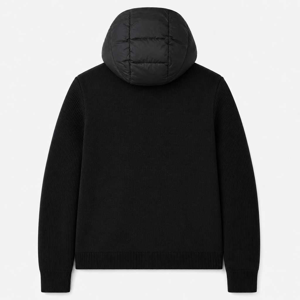 Moncler black stylish down jacket