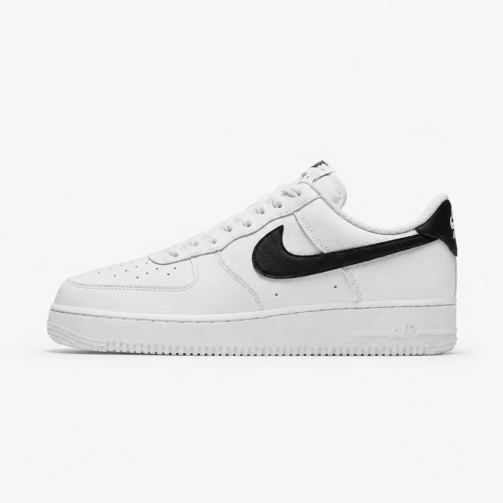 Nike Air Force 1 Black and White Simple Sneakers