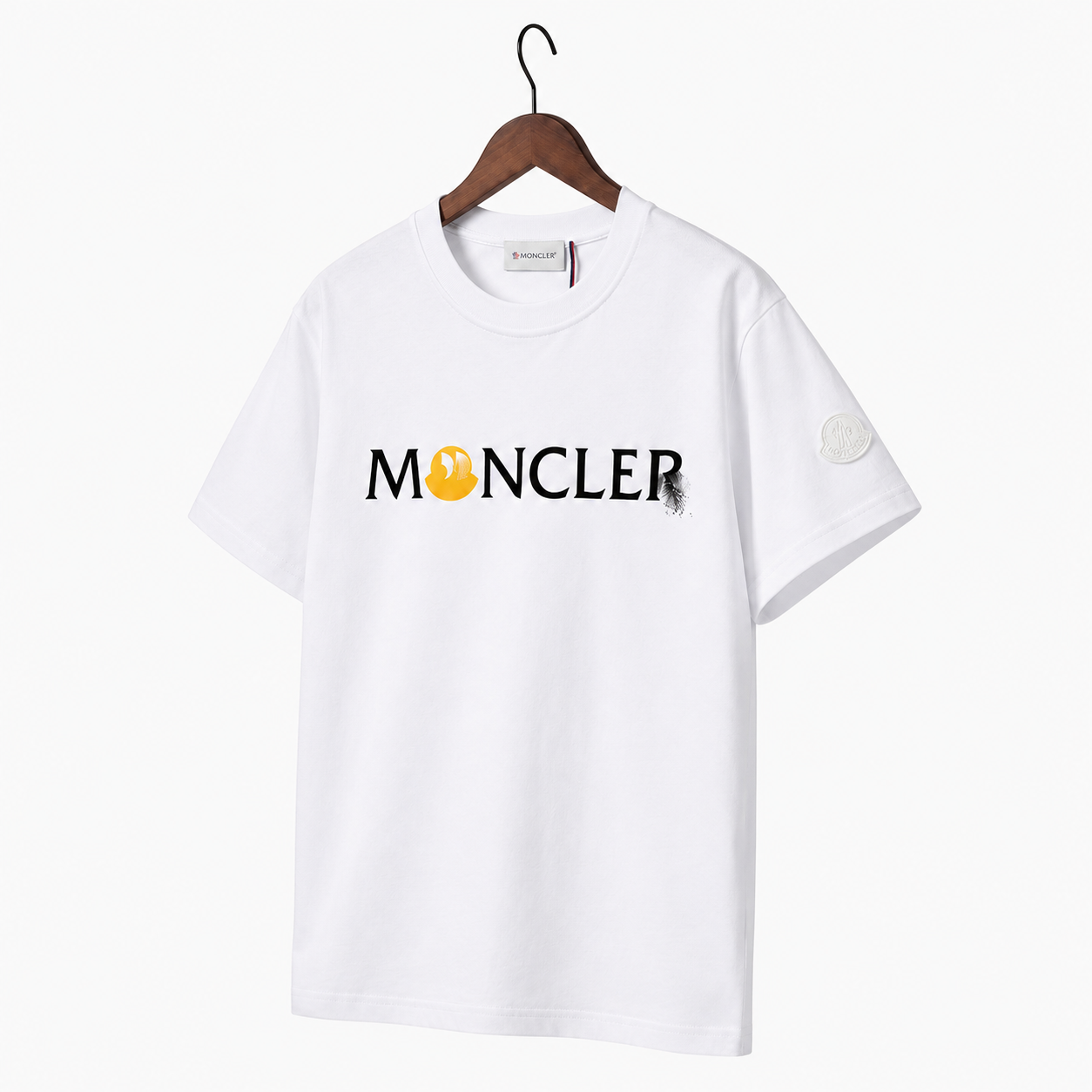 Moncler Printed Casual White Short-sleeve T-shirt