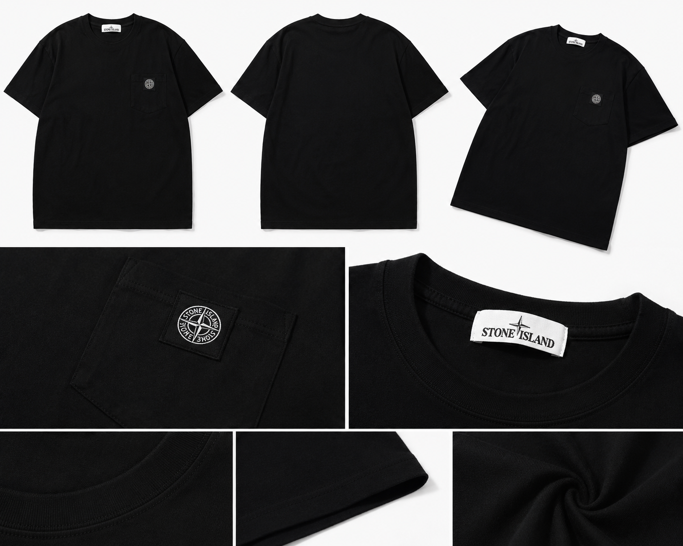 Stone Island basic black T-shirt