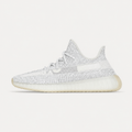 Yeezy 350 minimalist style white shoes