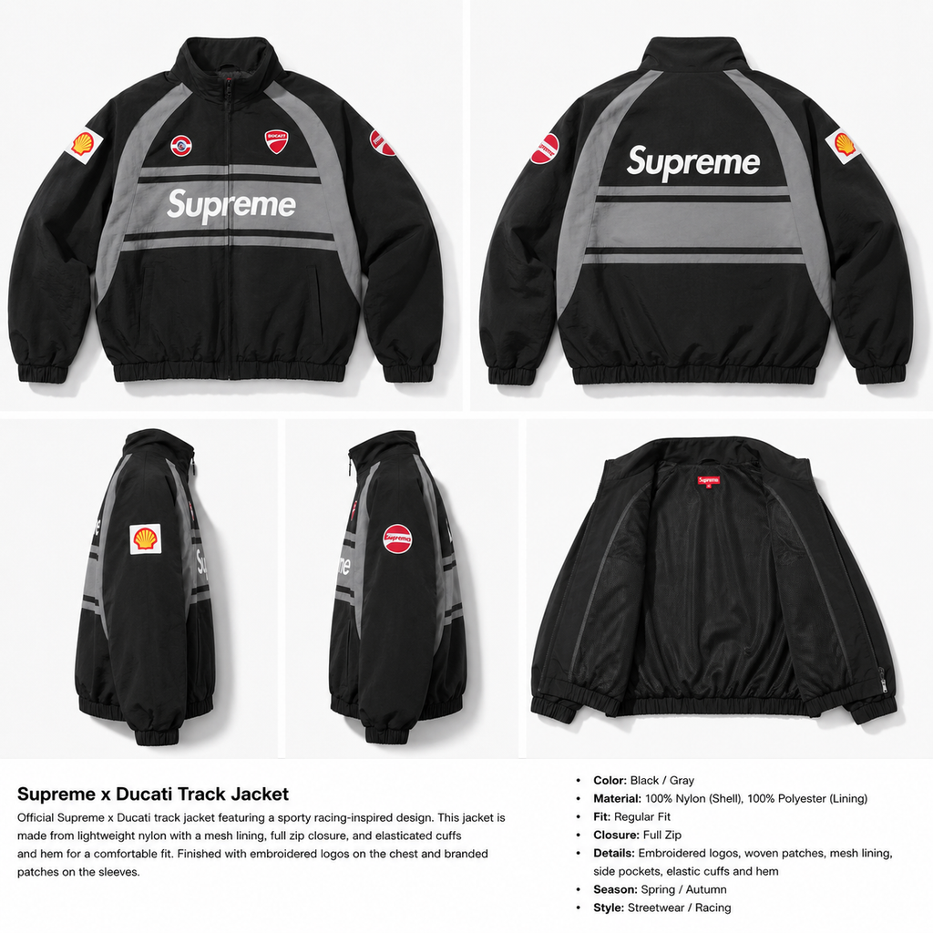 Supreme Co-branded Sporty Jacket