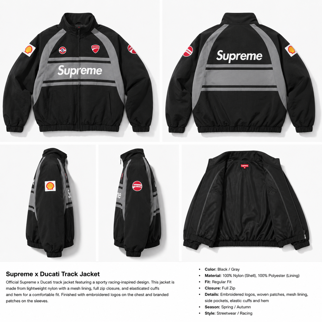 Supreme Co-branded Sporty Jacket