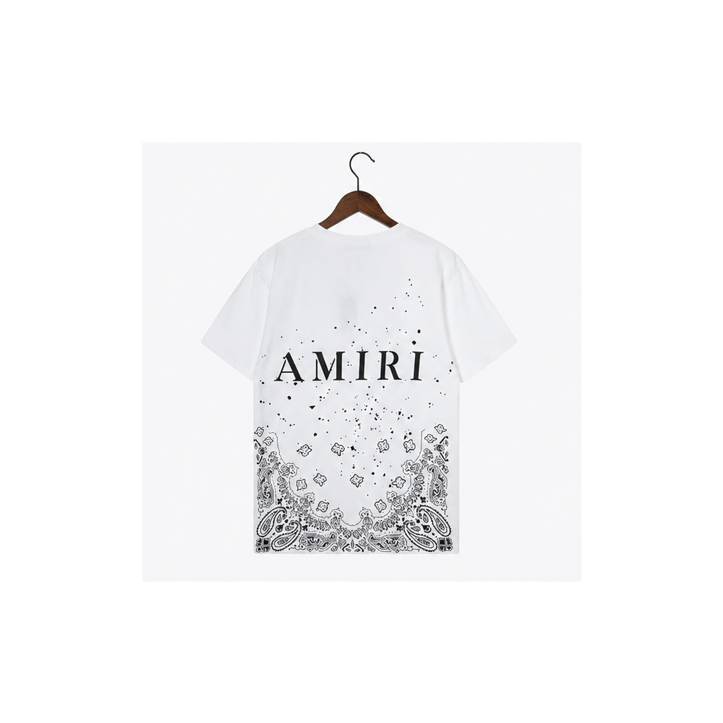 Amiri Gift Ready Graphic T-shirt White Blue Amiri with Standout Detail