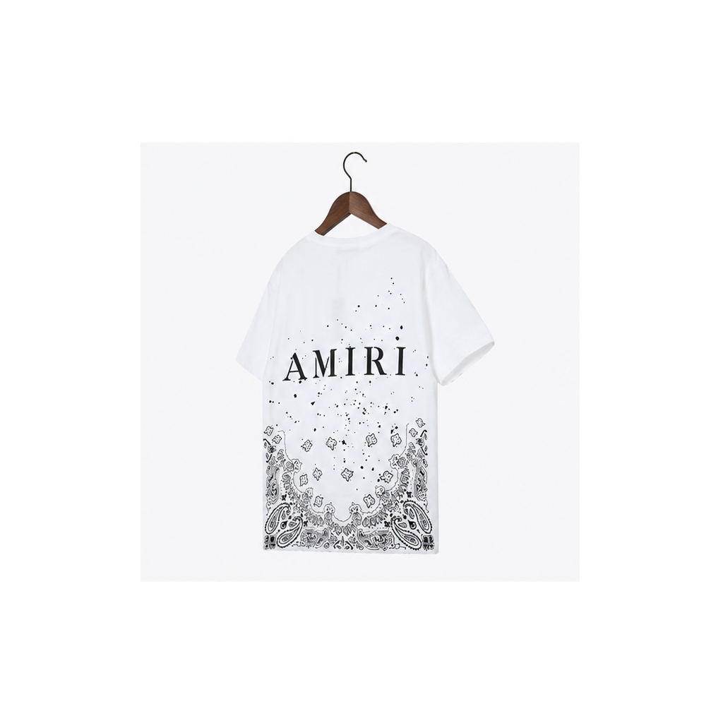 Amiri Gift Ready Graphic T-shirt White Blue Amiri with Standout Detail