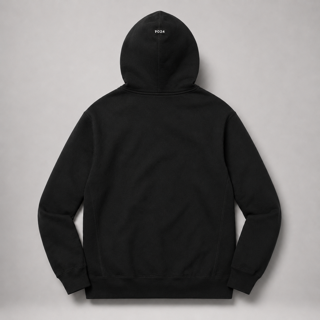 Supreme basic black hoodie