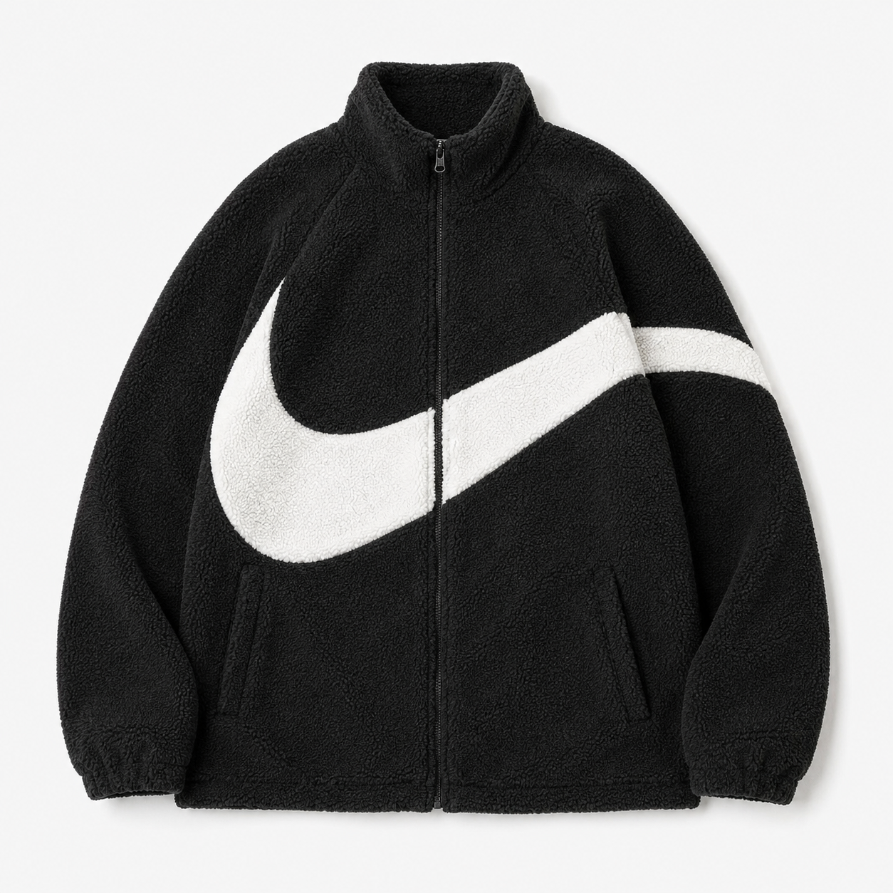 Nike big swoosh trendy black coat