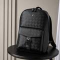 Montblanc Black Textured Backpack