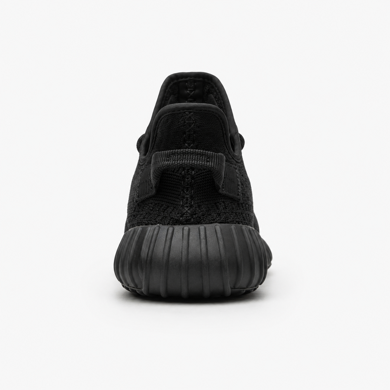 Yeezy simple black sports shoes