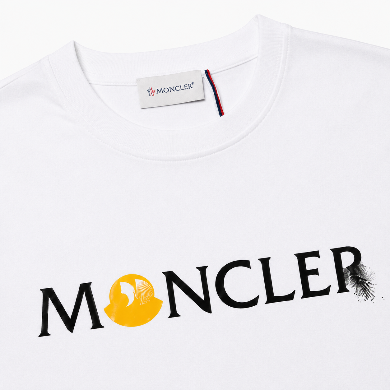 Moncler Printed Casual White Short-sleeve T-shirt