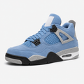 Trendy light blue shoes of Jordan 4