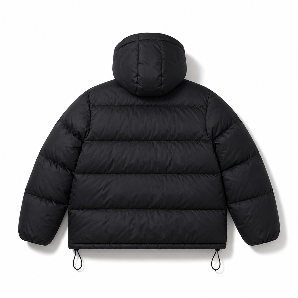 Stussy trendy and cool black down jacket