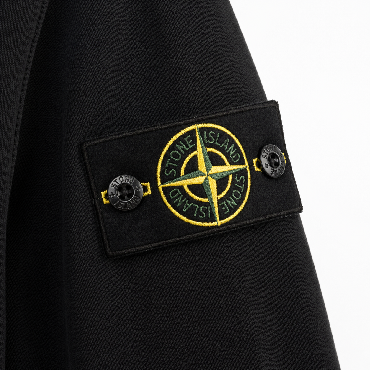 Stone Island basic simple style black sweatshirt