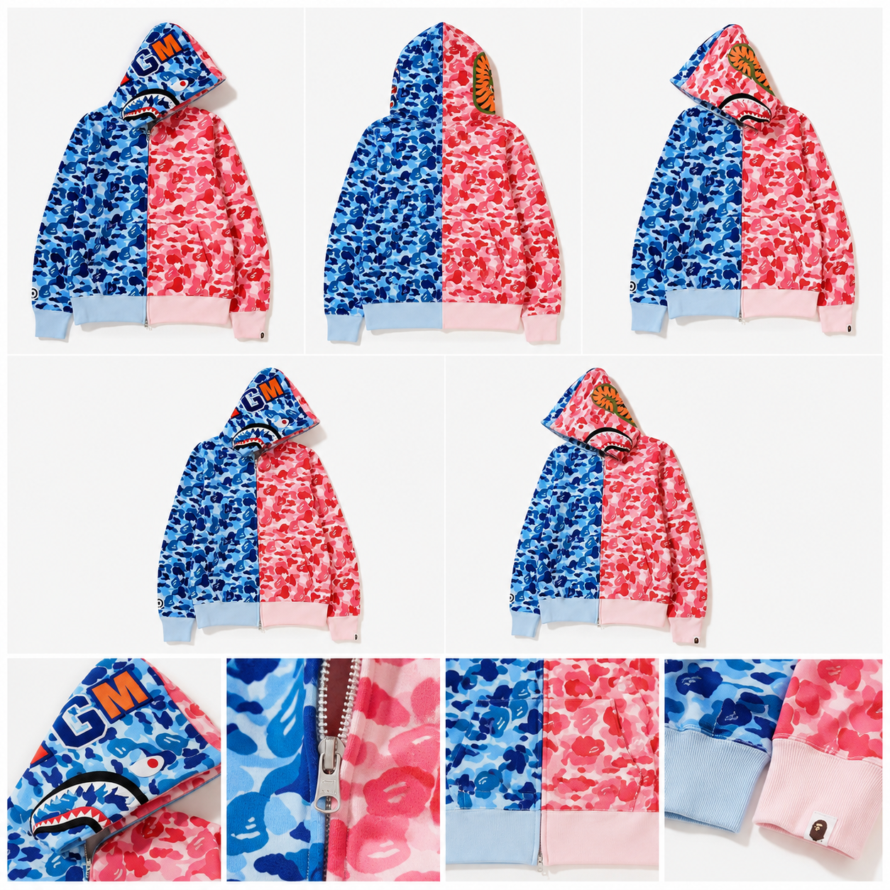 Bape Shark Camouflage Hoodie