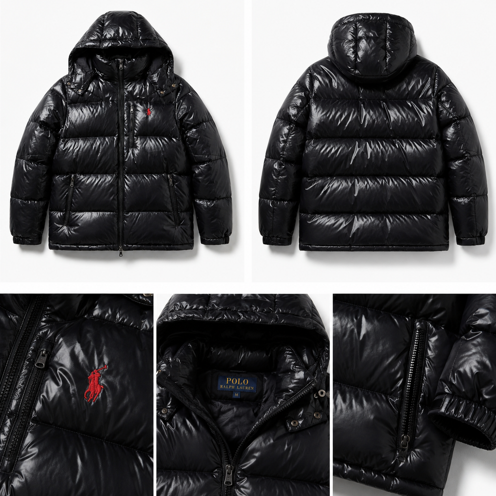 Ralph Lauren black trendy brand down jacket
