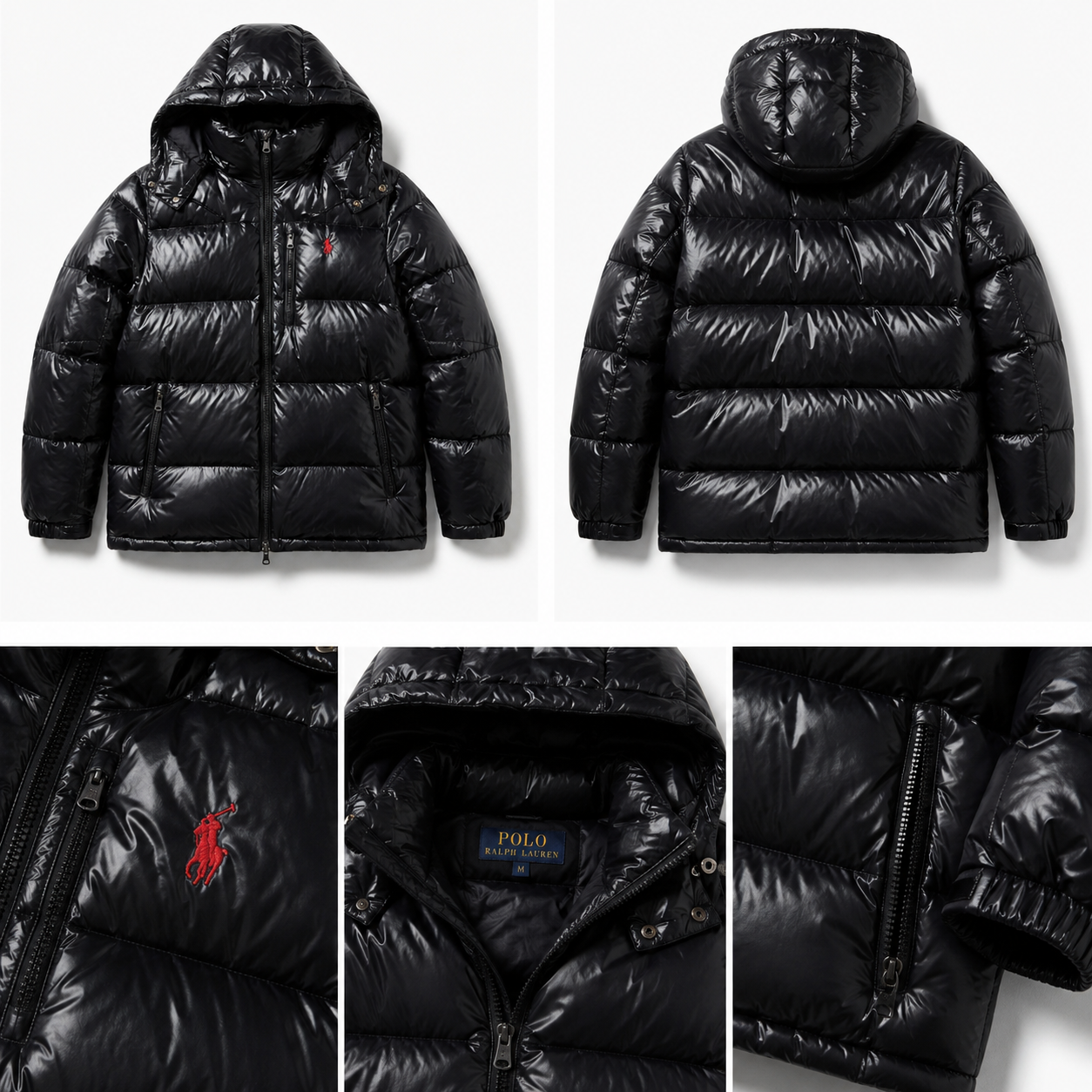 Ralph Lauren black trendy brand down jacket