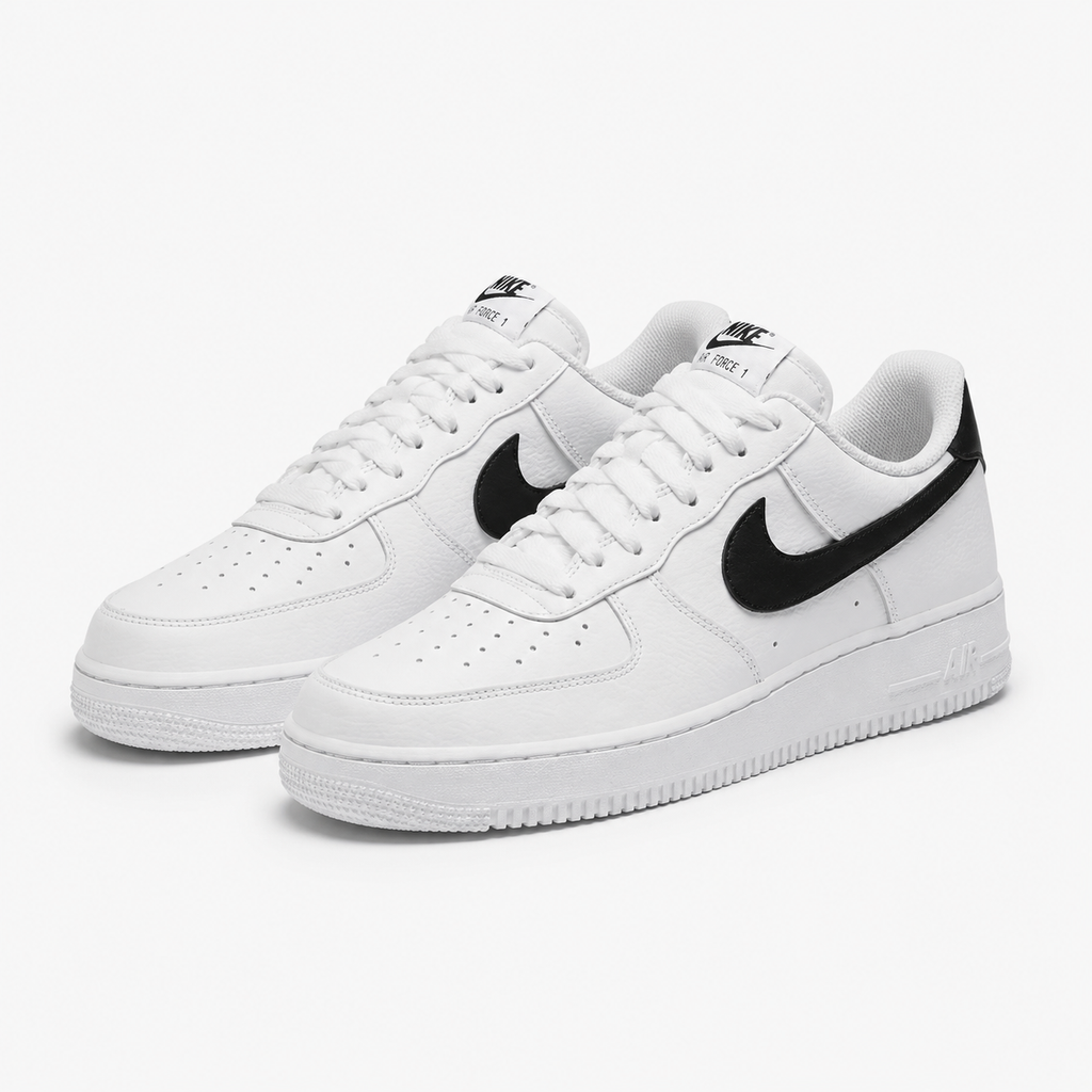 Nike Air Force 1 Black and White Simple Sneakers