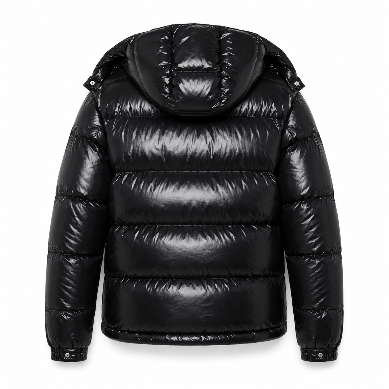 Moncler Shiny and Stylish Black Down Jacket