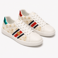 Gucci Bee Series Retro Style White Shoes
