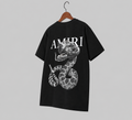 Amiri Statement Graphic T-shirt White Blue Amiri for Easy Pairing