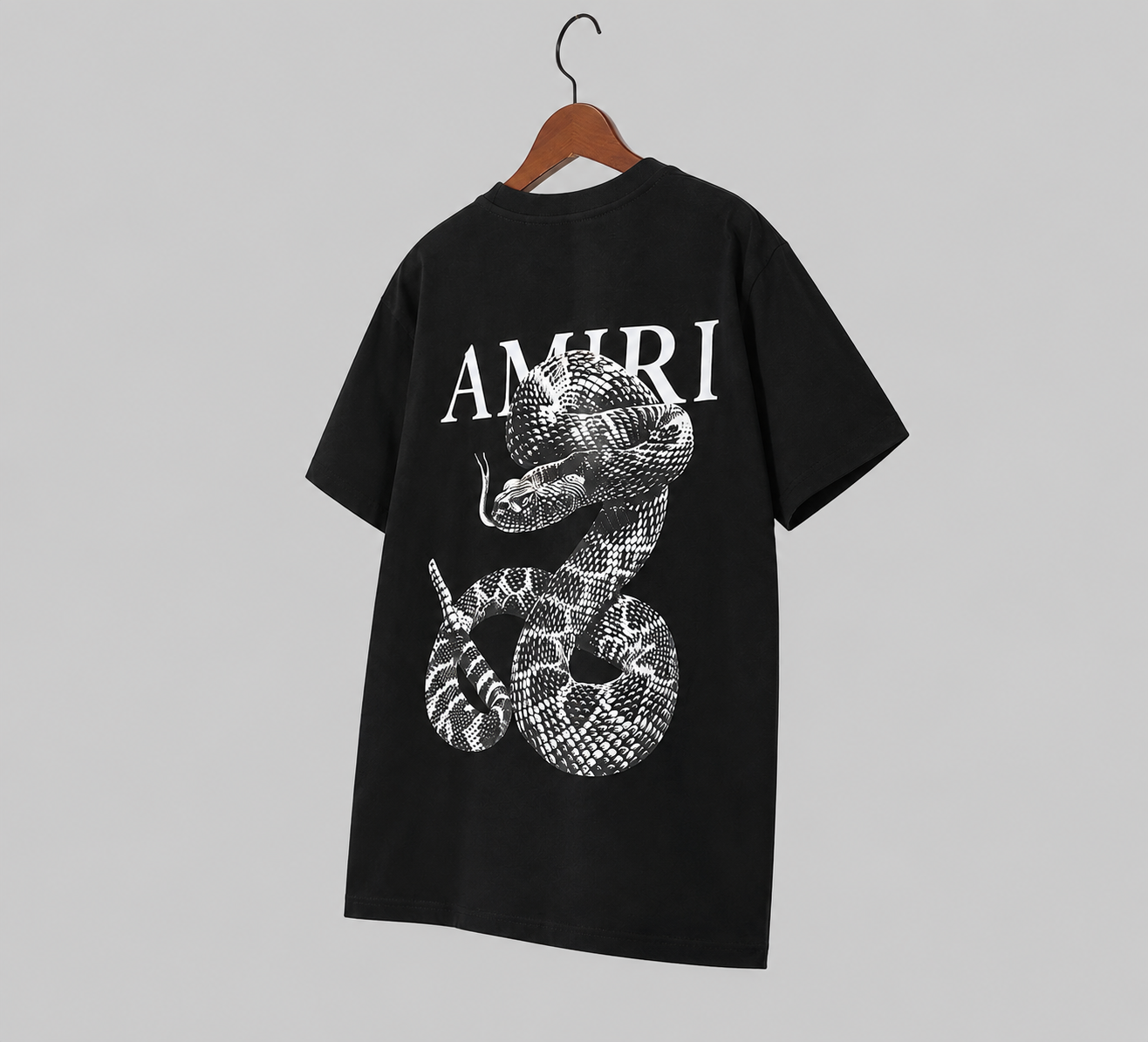 Amiri Statement Graphic T-shirt White Blue Amiri for Easy Pairing